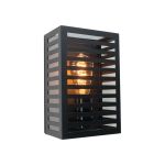 Eglo Applique Murale Alamonte 3 Extérieur Acier Noir | Convient pour E27