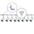 Complete Set 1-Fase Rail L 2 x 2 Meter Wit | incl. 8x Spot + GU10 2700K 3W Dimbaar + Eindkap, Voedingsconnector en L -Verbindingsstuk