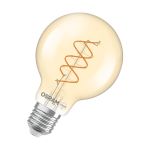 Osram Vintage 1906 LED E27 Globe Filament Twist Goud 8W 806lm - 922 Zeer Warm Wit | Beste Kleurweergave - Dimbaar - Vervangt 60W