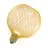 Osram Decor Plat Lamp In Metaal Behuizing LED E27 Globe Mat Goud 3.5W 300lm - 827 Zeer Warm Wit | Vervangt 25W