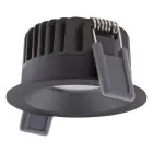 Ledvance LED Spot Fix Aluminium Zwart 8W 640lm 36D - 927 Zeer Warm Wit | Zaagmaat 68mm - IP44 - Beste Kleurweergave - Dimbaar