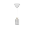 Nordlux Siv Pendelarmatuur Marmer en Metaal Wit | 65mm - Geschikt voor E27
